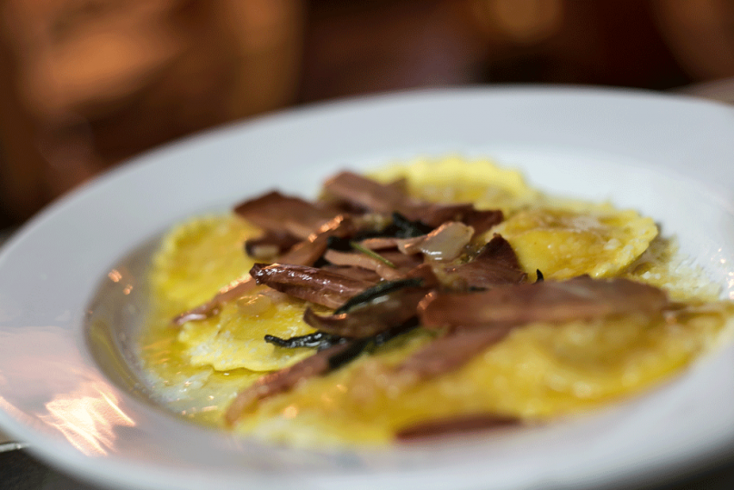 Panciotti di zucca con spek